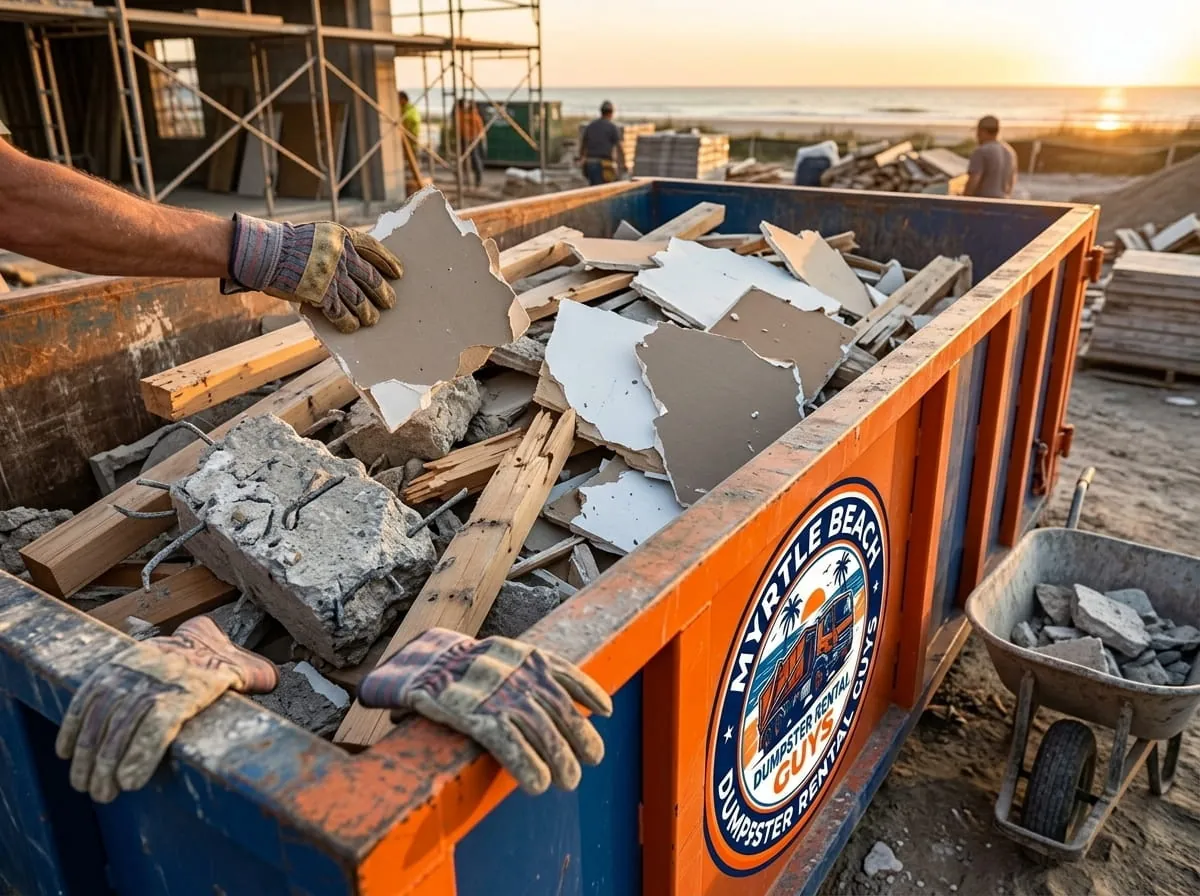 Guide to accepted and prohibited dumpster materials in Myrtle Beach, SC